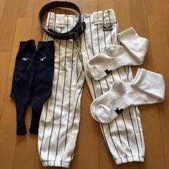 野球パンツ 130 ソックス ベルト セット