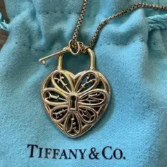 【9g+4.4g】ティファニー ハート トップ ネックレス K18 Au750
