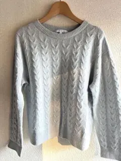 UNTITLED ケーブルニットセーター サイズ2 グレー
