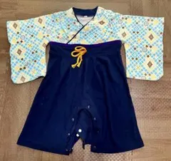 【美品】袴ロンパース 男の子 80 和装 お食い初め 初節句 お正月 記念撮影