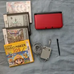 値下げ★ニンテンドー3DS LL 赤 + ゲームソフト4本セット
