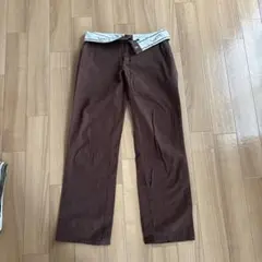ブラウン ストレートパンツ Fサイズ