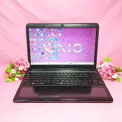 ブラック色☆SONY☆VAIO☆Win11☆新品SSD256GB☆メモリ8GB☆