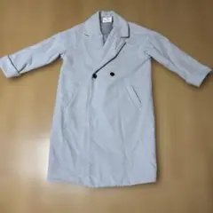 グレー ダブルブレスト ロングコート