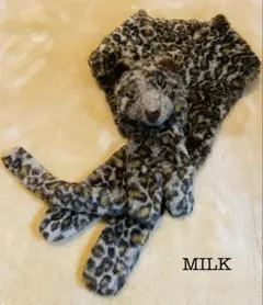 MILKレオパード柄ぬいぐるみマフラー✮ミルクのサムネイル