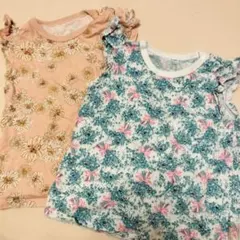 UNIQLO　ポールアンドジョー花柄フリルTシャツ2枚セット