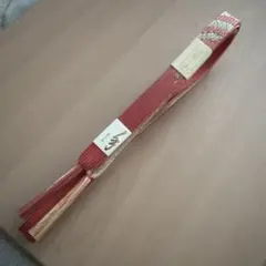 新品・未使用　帯締め　ピンク　金糸