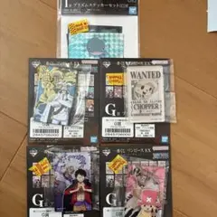 一番くじ　ワンピース　アクリルブロック　4種