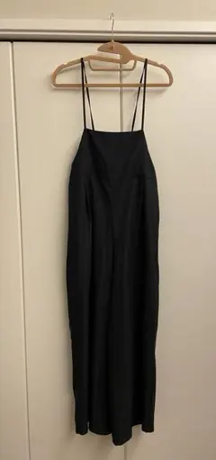 【GU】ジーユー サロペットワイドパンツ ブラック Mサイズ