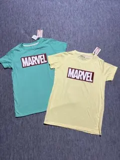 【新品】MARVEL ロゴ Tシャツ 2枚セット タグ付き