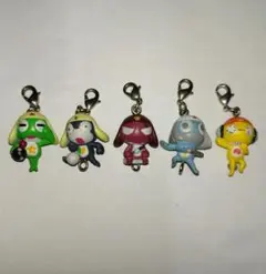ケロロ軍曹　ミニストラップ　小隊×5人セット　チャーム