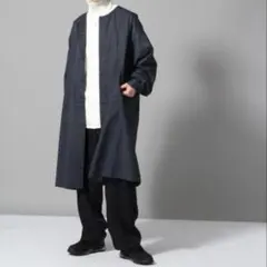 HARE ハレ BIGグレンチェックノーカラーシャツ