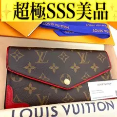 ルイ ヴィトン◎ポルトフォイユ サラ レティーロ 赤 コクリコ モノグラム 財布