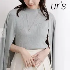 ur's ノースリーブプチハイネックラメニット【Ｌ】シルバー