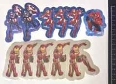 非売品 香港ディズニー MARVEL ステッカー シール 11枚セットのサムネイル
