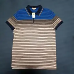 Gap ボーダー半袖ポロシャツ Sサイズ　マルチカラーのサムネイル