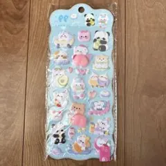 おしりシール　アニマル　ぷにぷに　立体シール