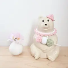 しろくま貯金箱　春の小物3点セット