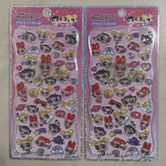 正規品　パワーパフガールズ　プチドロップステッカー　パワパフ　プチドロ　ピンク