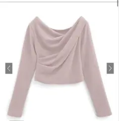 GRL グレイル　ドレープカシュクールトップス[dk1362]