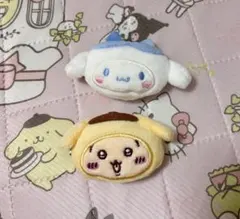 ちいかわ サンリオ ヘアクリップ ハチワレ シナモン プリン うさぎ