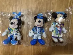 ミッキー ぬいぐるみバッジ 3種