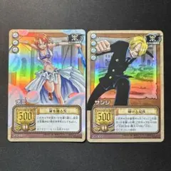 ワンピーベリーマッチ ナミ サンジ クルーカード 2枚セット ワンピーベリーマッチ ナミ サンジ クルーカード 2枚セット - メルカリ