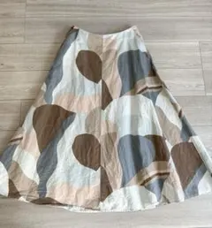 marimekko マリメッコ Laita Kamelia リネン混 スカートのサムネイル