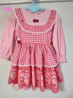 100cm リトシー　キティ　ワンピース