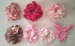 シュシュ ＊ ピンク系 ＊７個