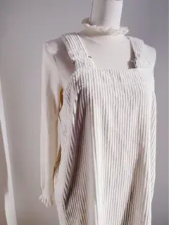 【ヴィンテージ】70s80sジャンパースカートサロペットロングワンピコーデュロイ