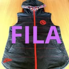 お値下げ フィラゴルフ中綿リバーシブルフードベストL
