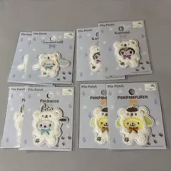 サンリオふわふわスノーパイルワッペンシール8枚セット