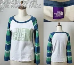 ★日本製 THE NORTH FACE ノースフェイス ラグラン 長袖 Tシャツ