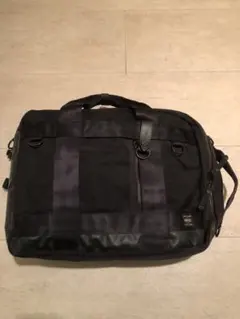 PORTER ブラック ナイロン バッグ　ヒート