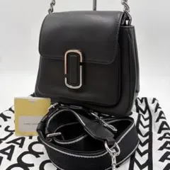 美品 マークジェイコブス 2way Jマーク ミニ チェーン サッチェル 黒