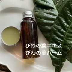【2点セット】びわの葉エキス／びわの葉バーム 農薬不使用 虫除けスプレー