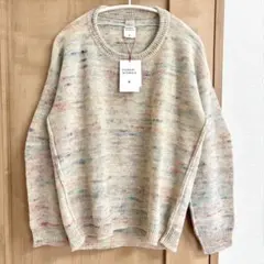 新品半額ミックスカラーニット★セーター★ヒューマンウーマンHUMAN WOMAN