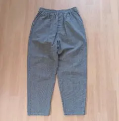 サマンサモスモス 　千鳥格子柄　ゆったり コットンパンツ　ウエストゴム