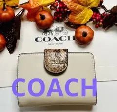 COACHの上品なデザインの長財布です。