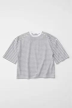 KAJA HIGH GAUGE BORDER POCKET TEE ovy 白 - メルカリ