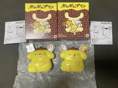 ポムポムプリン ハッピーセット なかよしフォークスタンド　2点セット
