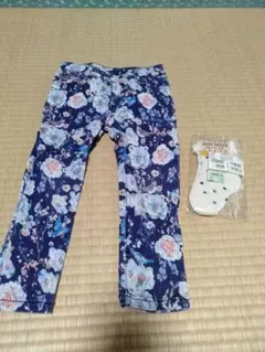 【ザラ　ZARA】花柄パンツ&ソックス♡プレゼント♡（315円相当）