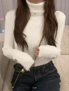 SHEIN タートルネック 白 GRL INGNI ニット セーター