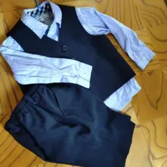 GLOBAL WORK シャツ付きベストスーツ 90