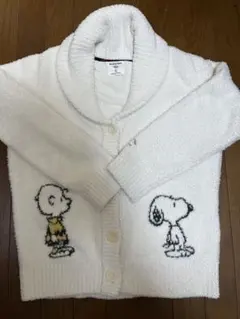 ジェラートピケ　スヌーピー　カーディガン