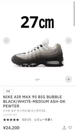 NIKE AIR MAX 95 granite 27cm HM4740-007