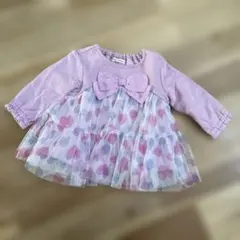 クーラクール　70 トップス　長袖　トレーナー　チュール