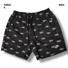 未使用品！ NIKE ナイキ ロゴ ショート パンツ ショーツ ブラック 黒 L