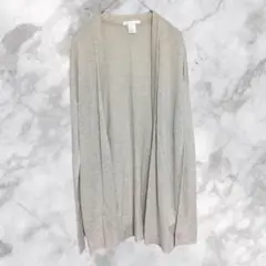 H&M エイチアンドエム【EUR XS】 ベージュ カーディガン 薄手　長袖
